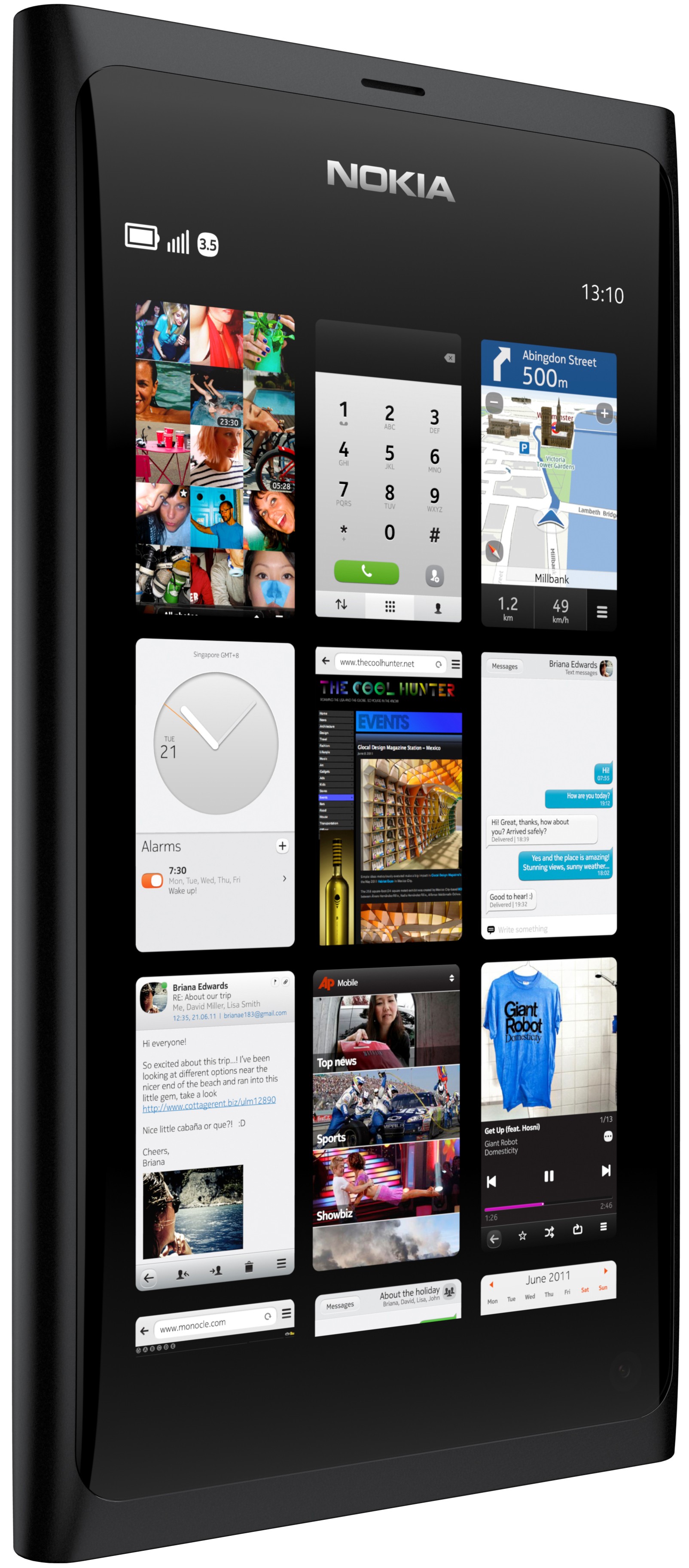 Nokia N9 16GB smarttelefon (sort)