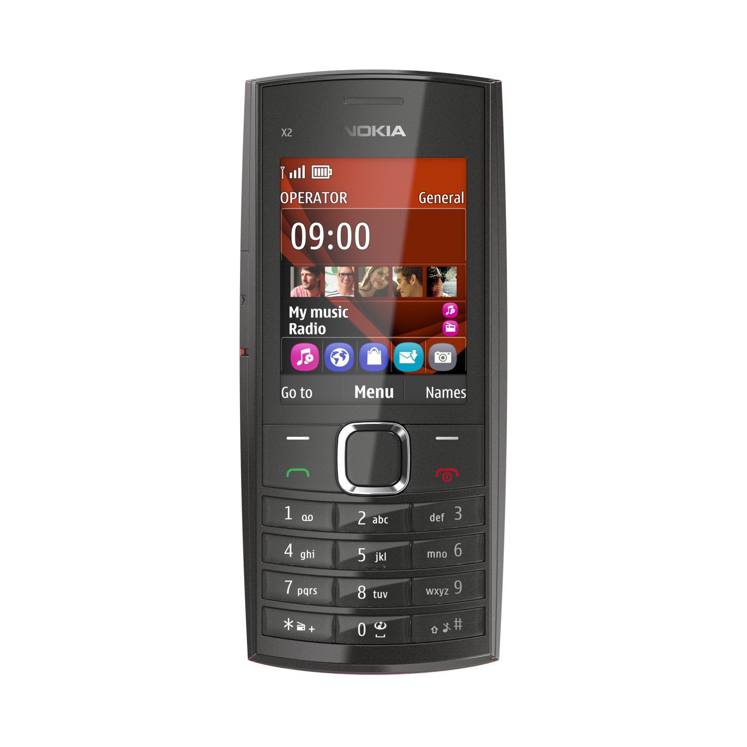 Nokia X2-02 strieborn&aacute; (Dark Silver) - mobil