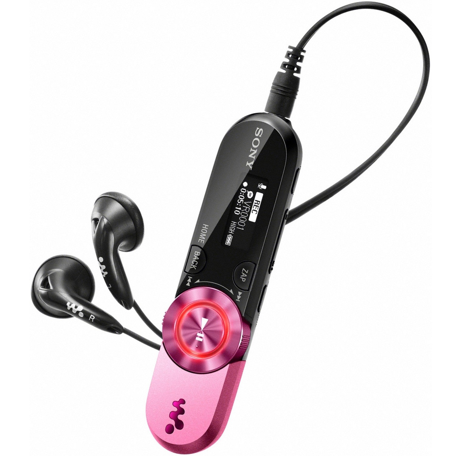 Sony NWZ-B162F 4GB pink - MP3 přehr&aacute;vač