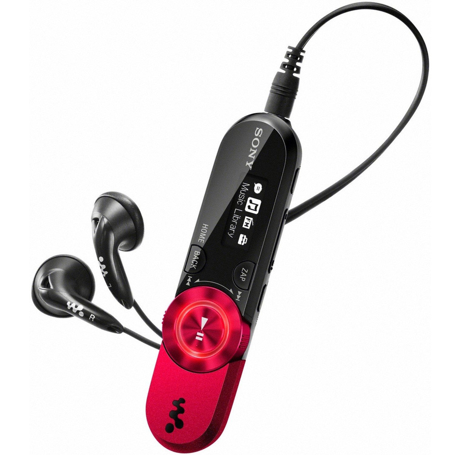 Sony NWZ-B163F 4GB red - MP3 přehr&aacute;vač