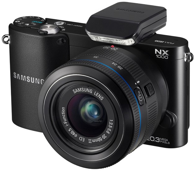 Samsung NX1000 systemkamera + 20-50mm objektiv (sort)