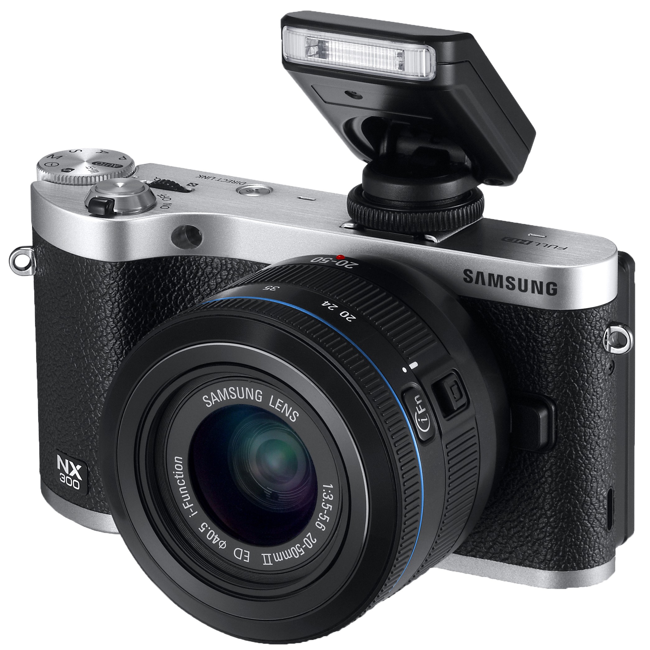 Samsung NX300 systemkamera + 20-50mm objektiv (sort)