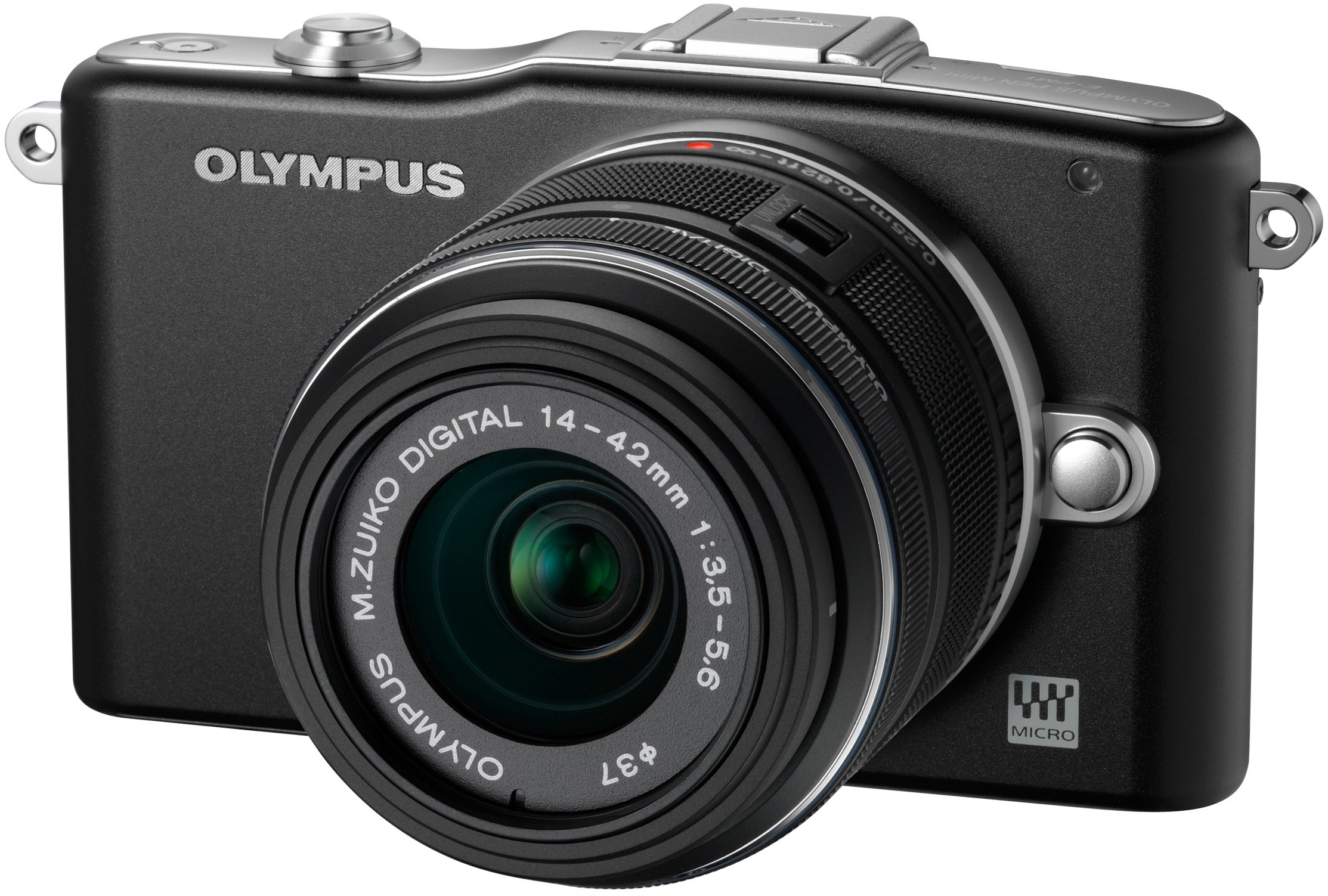 Olympus E-PM1 + 14-42mm objektiv (černý) – hybrid