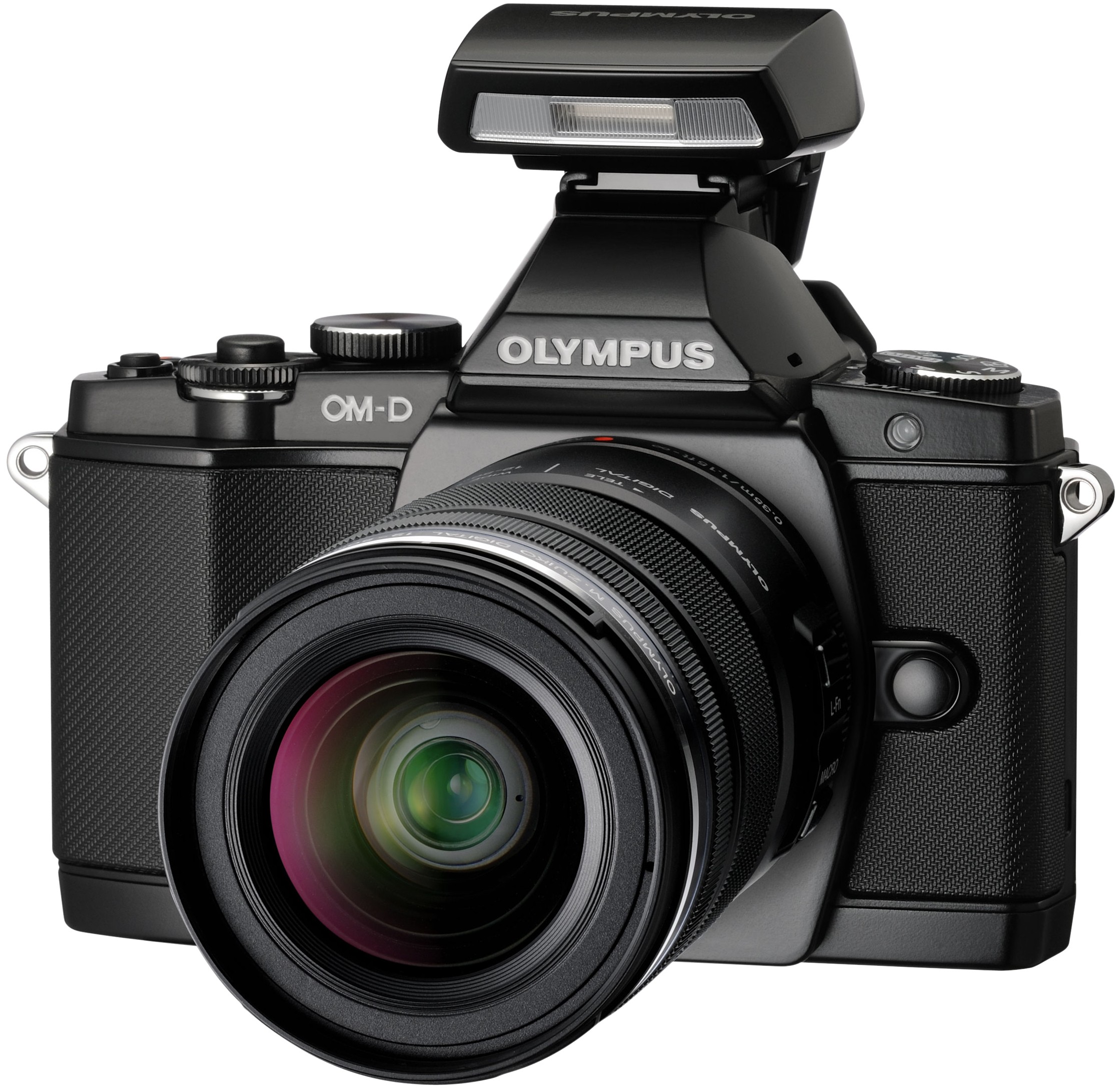 Olympus OM-D E-M5 m/12-50mm objektiv (sort)
