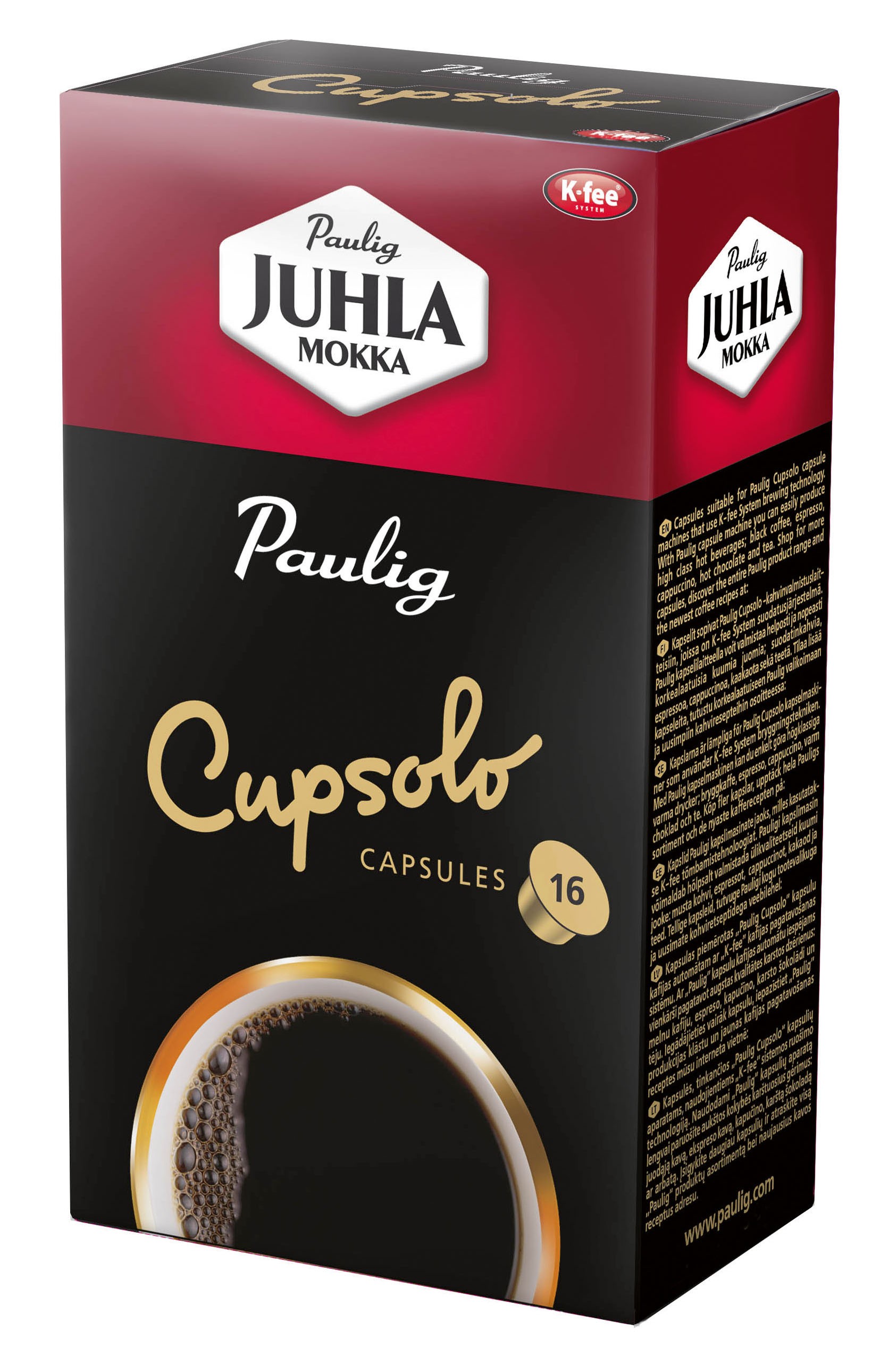 Paulig Cupsolo Juhla Mokka kahvikapselit