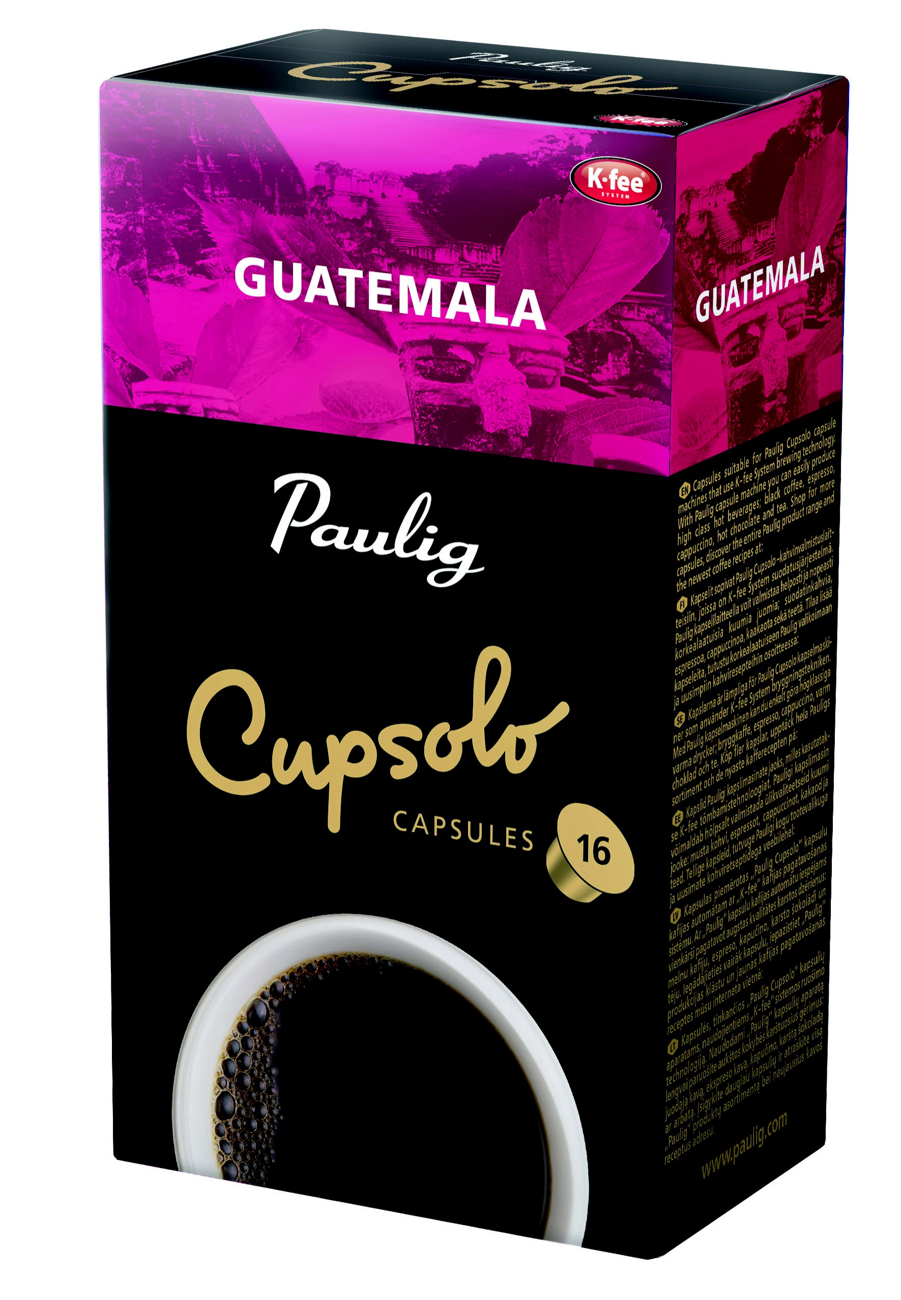 Paulig Cupsolo Guatemala kahvikapselit