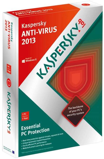 Kaspersky Anti-Virus 2013 (1 lisenssi)