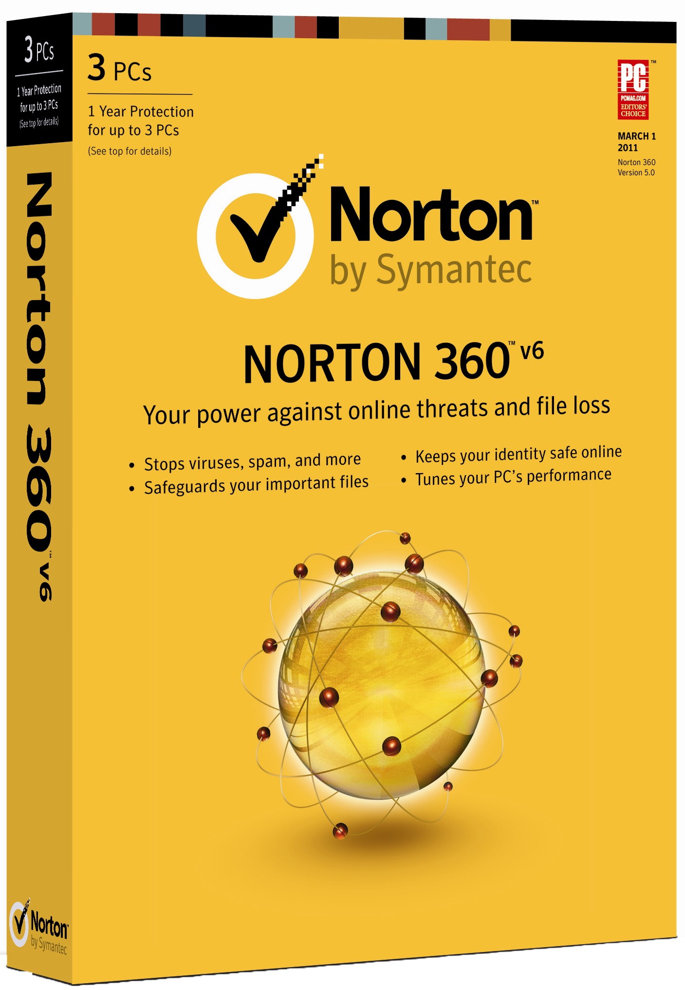 Norton 360 Version 6.0 (fullversion 1 &aring;r 3 datorer