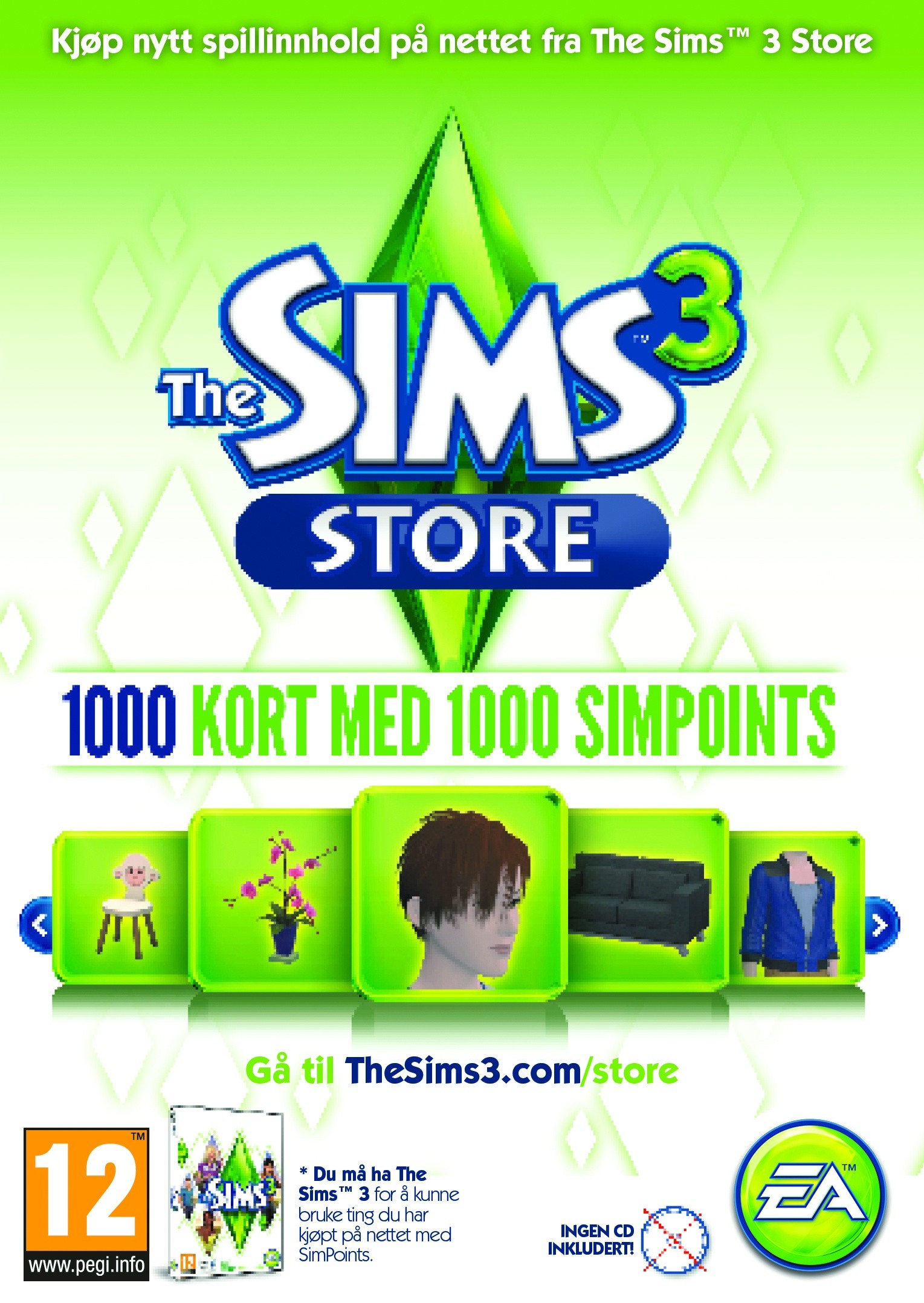 The Sims 3 Store : 1000 Simpoints (PC)