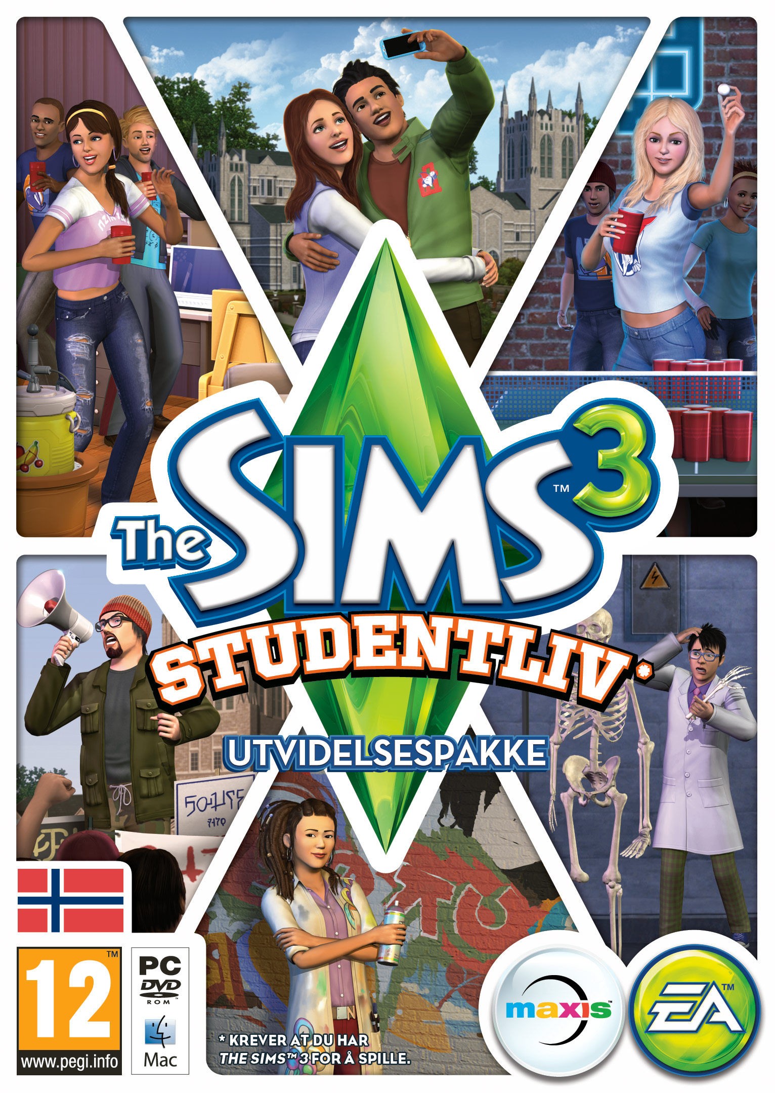 The Sims 3: Studentliv: utvidelsespakke (PC)
