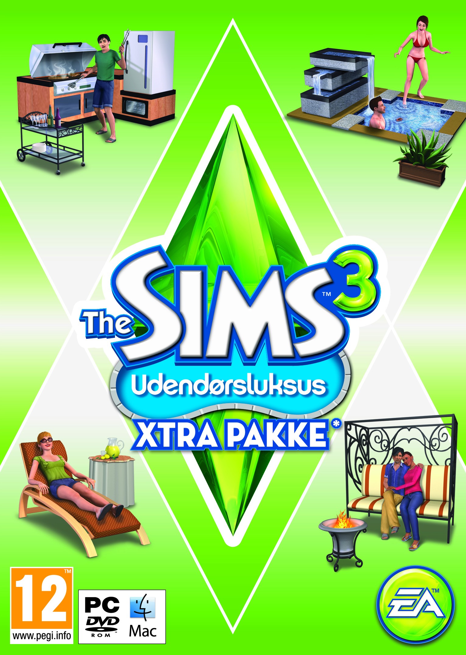 The Sims 3: Udendørsluksus Xtra Pakke (PC)