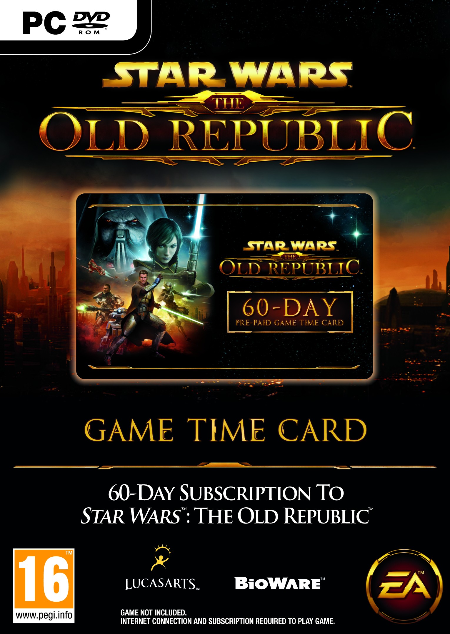 Star Wars: The Old Republic peliaikakortti (PC)