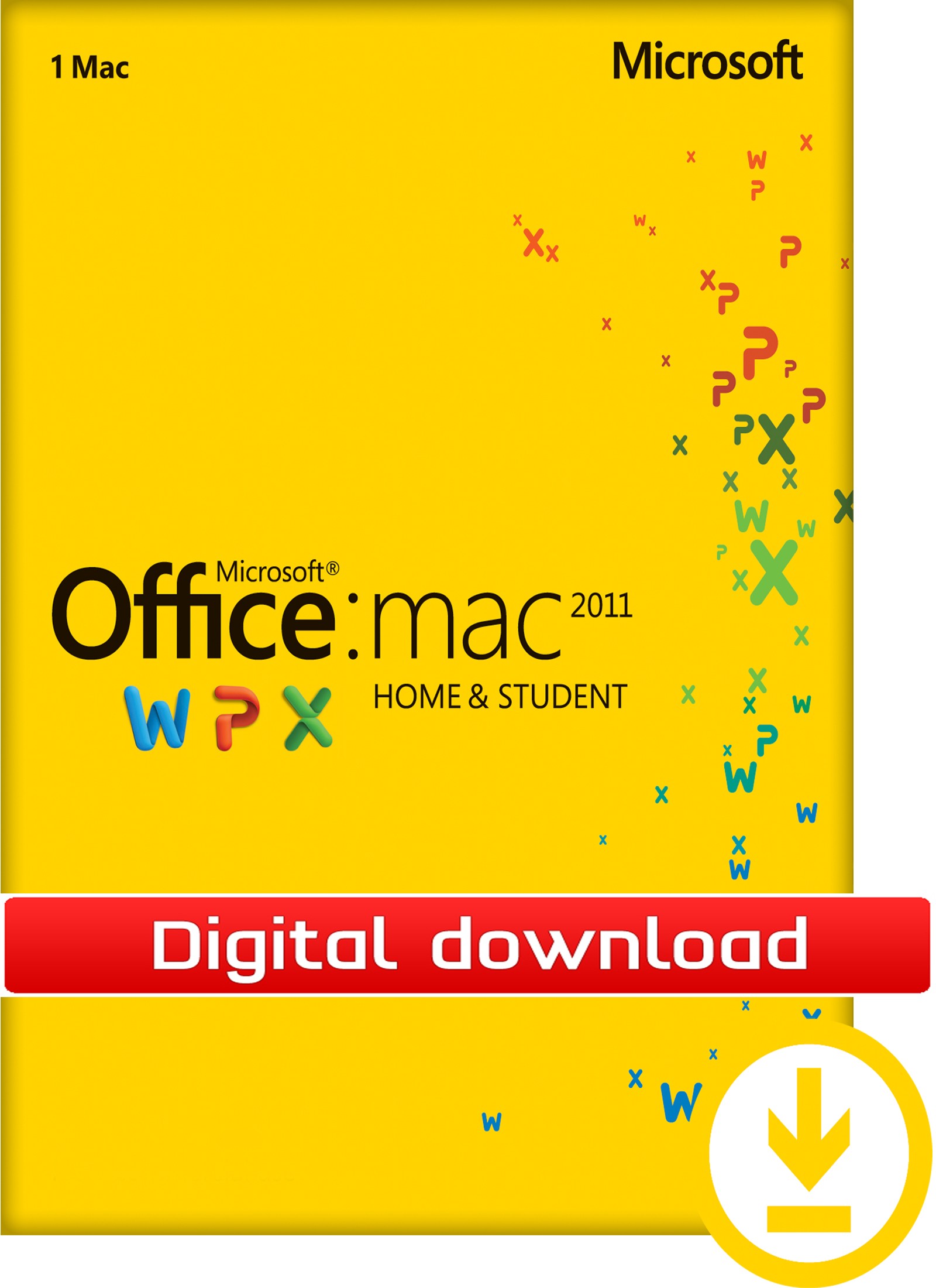 Microsoft Office 2011 Mac Home and Student(Nedladdning)