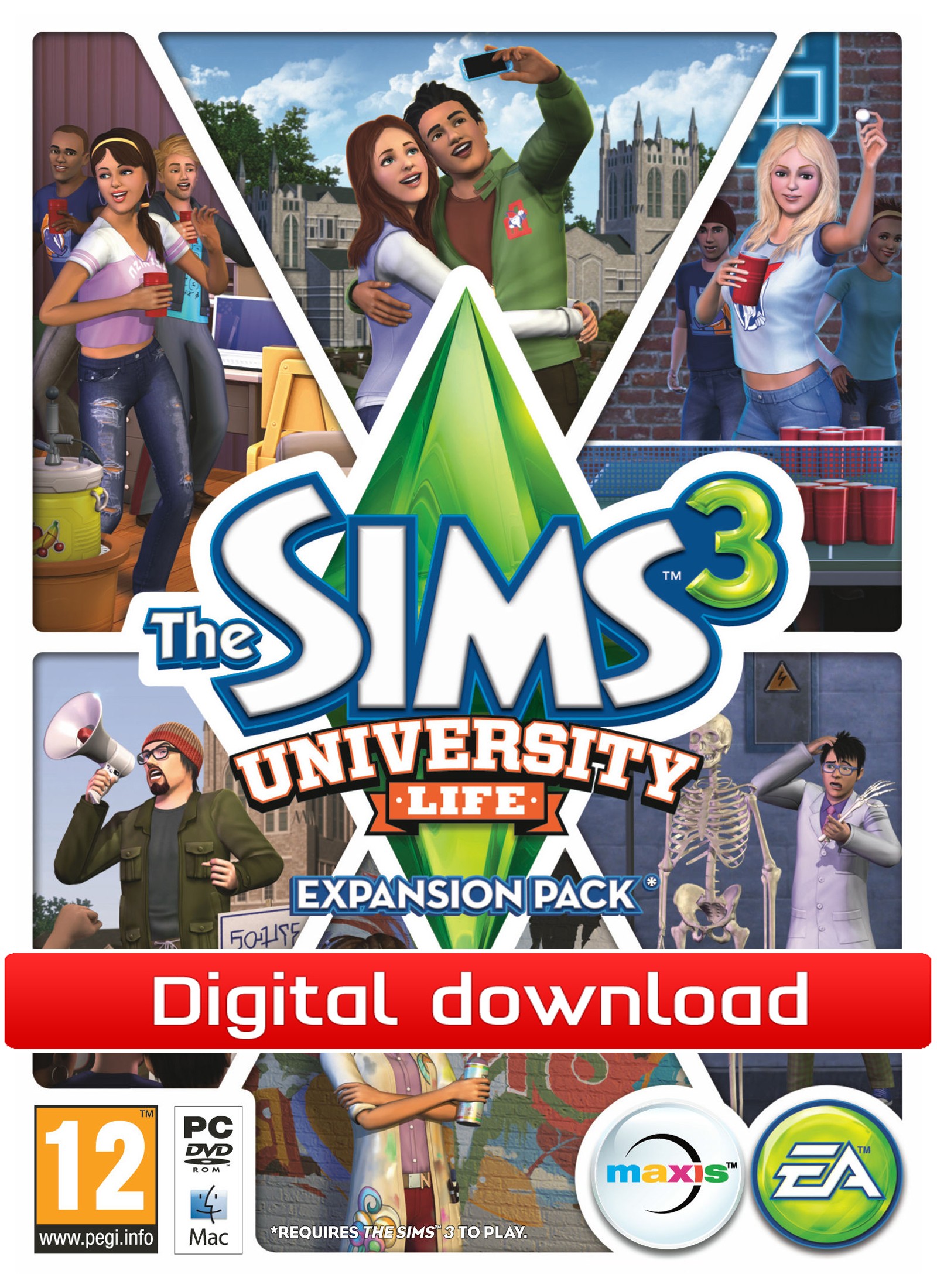 The Sims 3: University Life (digital download)