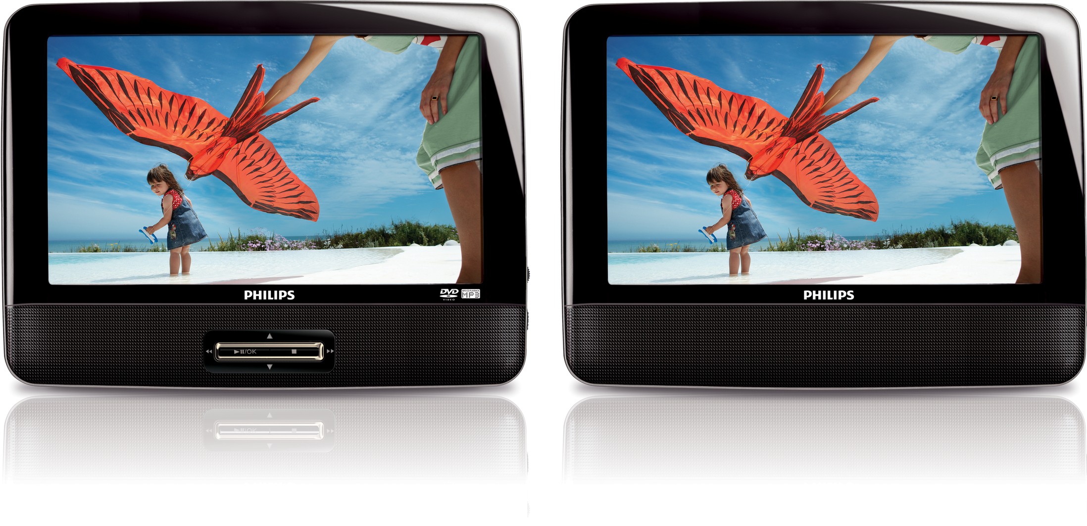 Philips 9" Dual Bærbar DVD-Afspiller