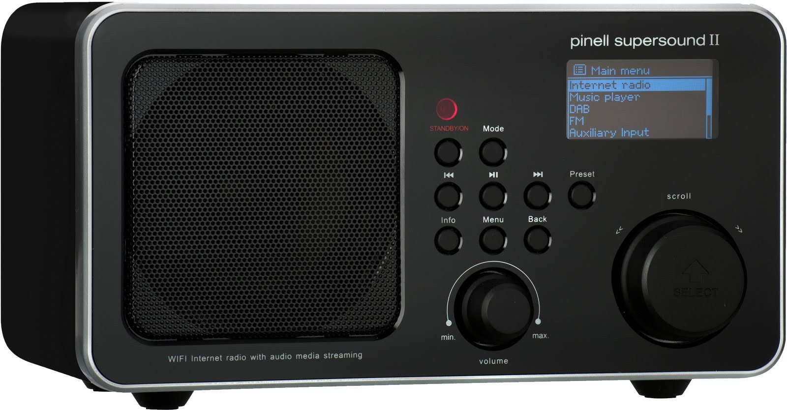 Pinell Supersound II internettradio (sort)