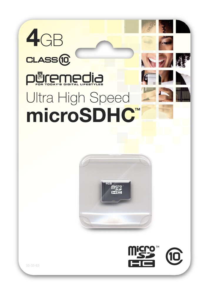 Puremedia 4 GB microSDHC muistikortti