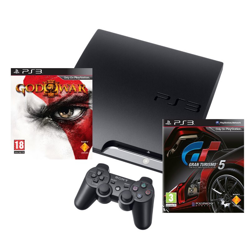 Sony PS3 320GB + Gran Turismo 5 + God Of War 3 - hern&iacute; konzole