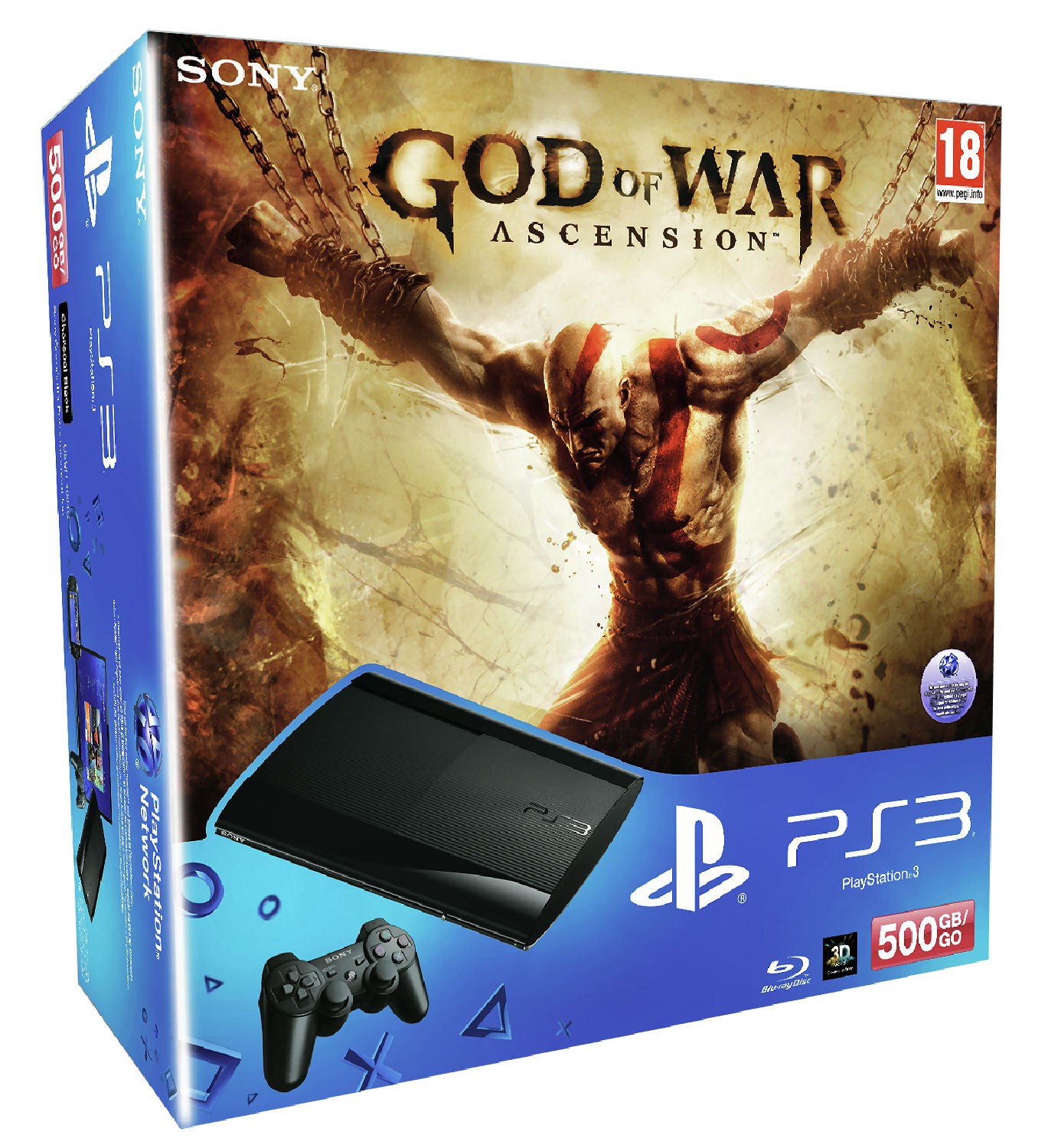 PlayStation 3 - 500 GB + GoW: Ascension