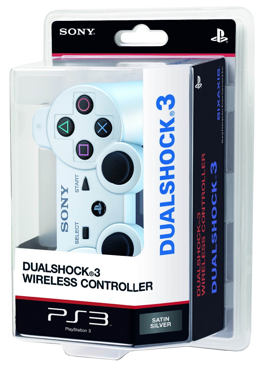 PS3 Dual Shock h&aring;ndkontroll (S&oslash;lv)