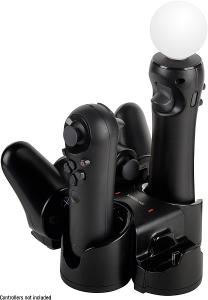 QUADDOCK All-In-1 Charging System for PS3 Move, black