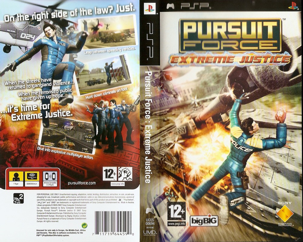 Pursuit Force 2: Extreme Justice - hra pro PSP