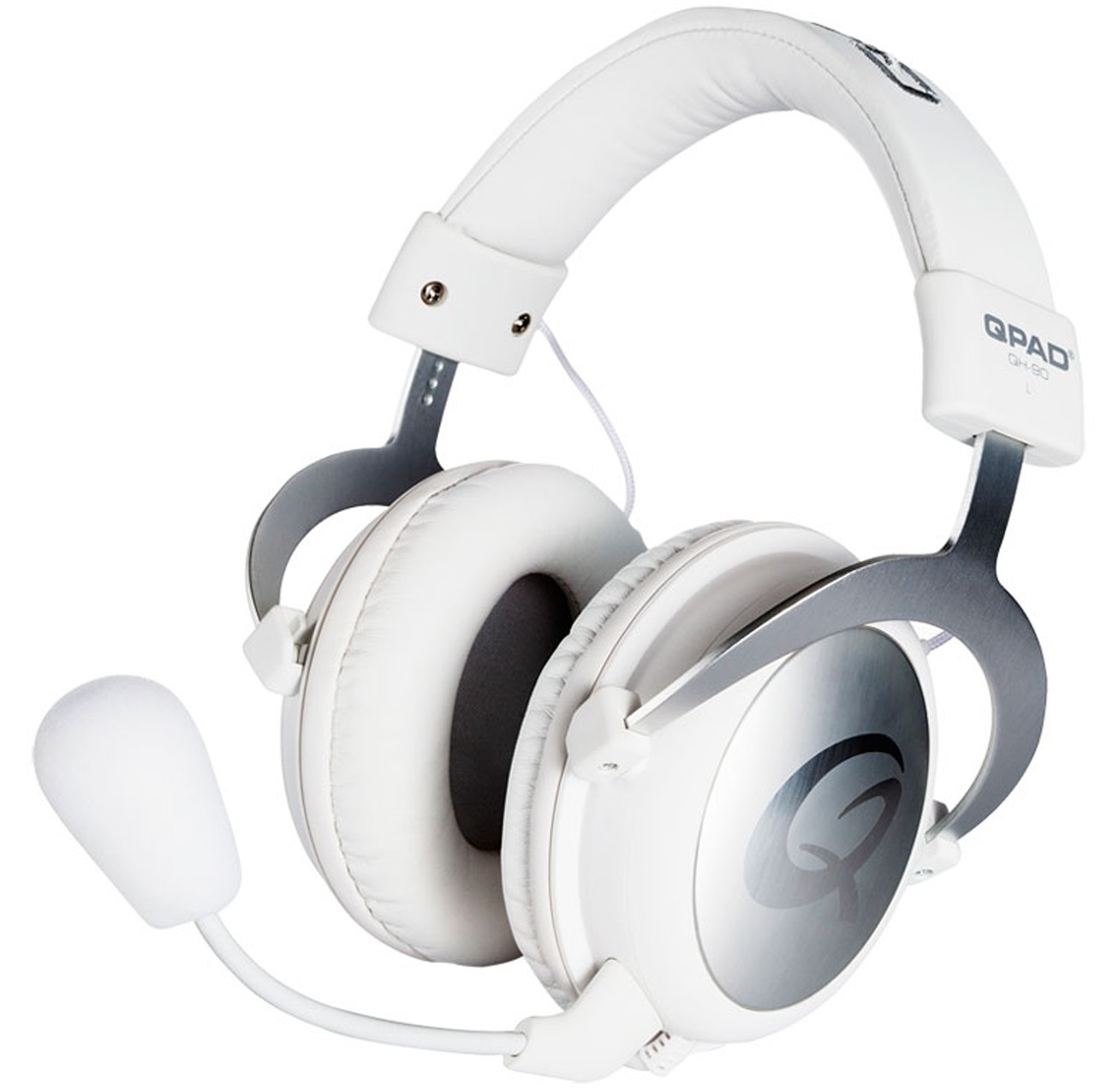 QPAD QH-90 Pro Gaming Premium Headset (valkoinen)