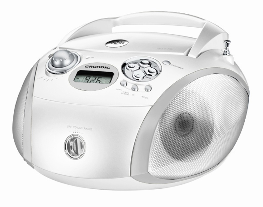 Grundig Boombox CD-spiller RCD 1450 DAB+ (hvit)