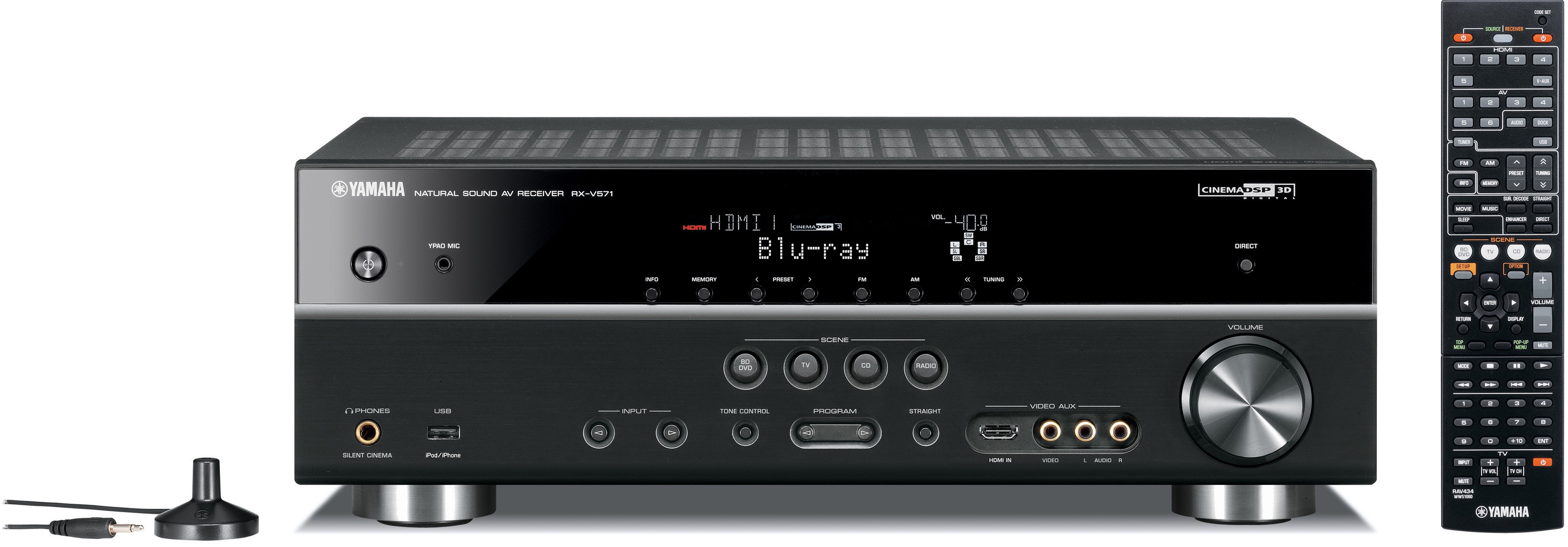 Yamaha 7.1 viritinvahvistin RX-V571 (musta)