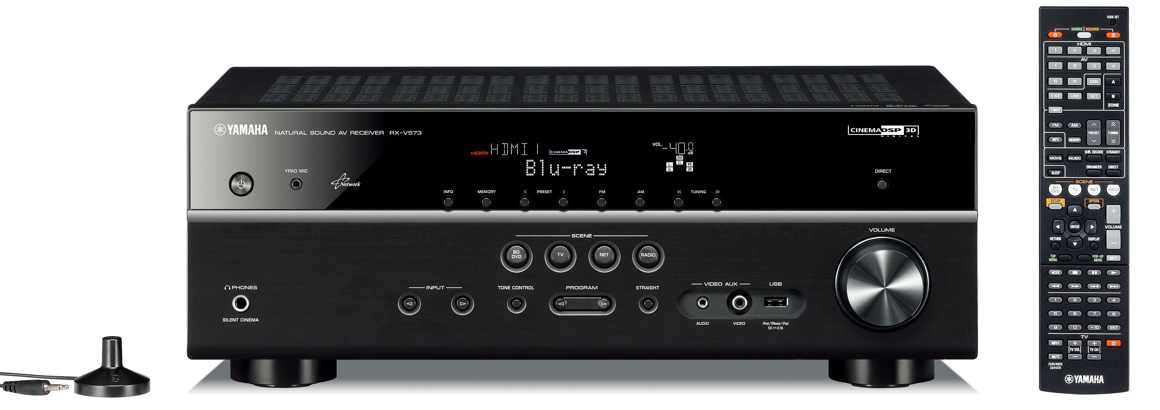 Yamaha 7.1 Receiver RX-V573 (svart)