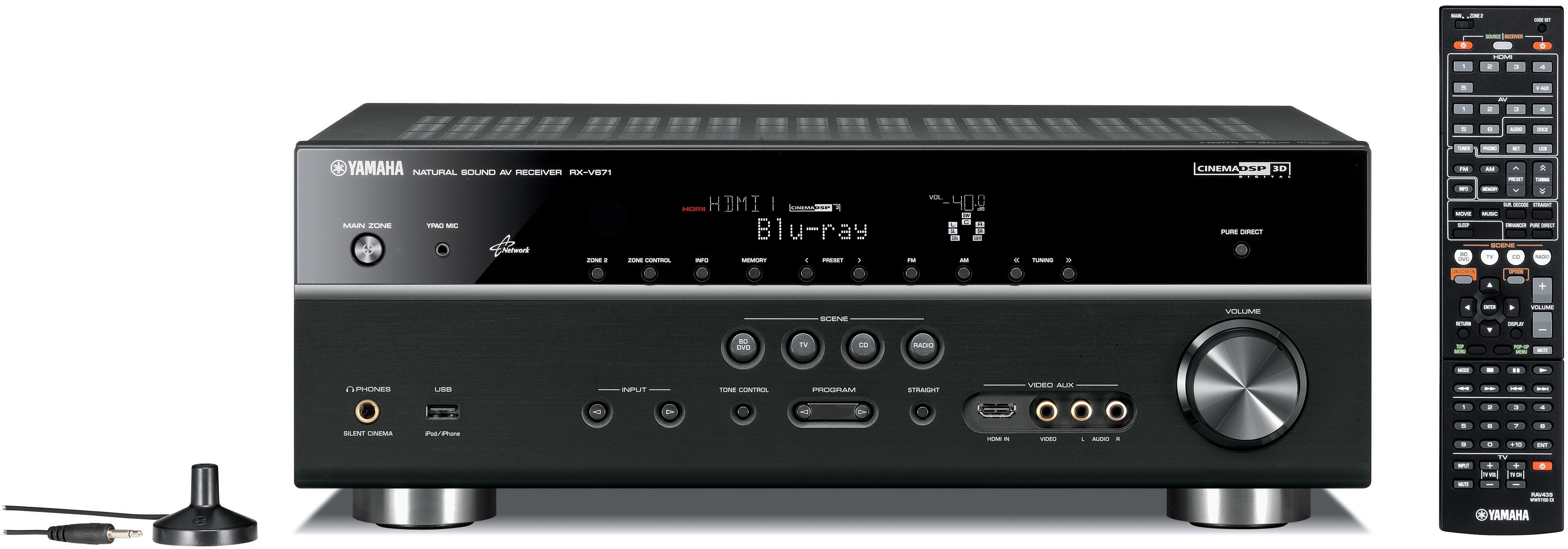 Yamaha 7.1 Surround Receiver RX-V671 (svart)
