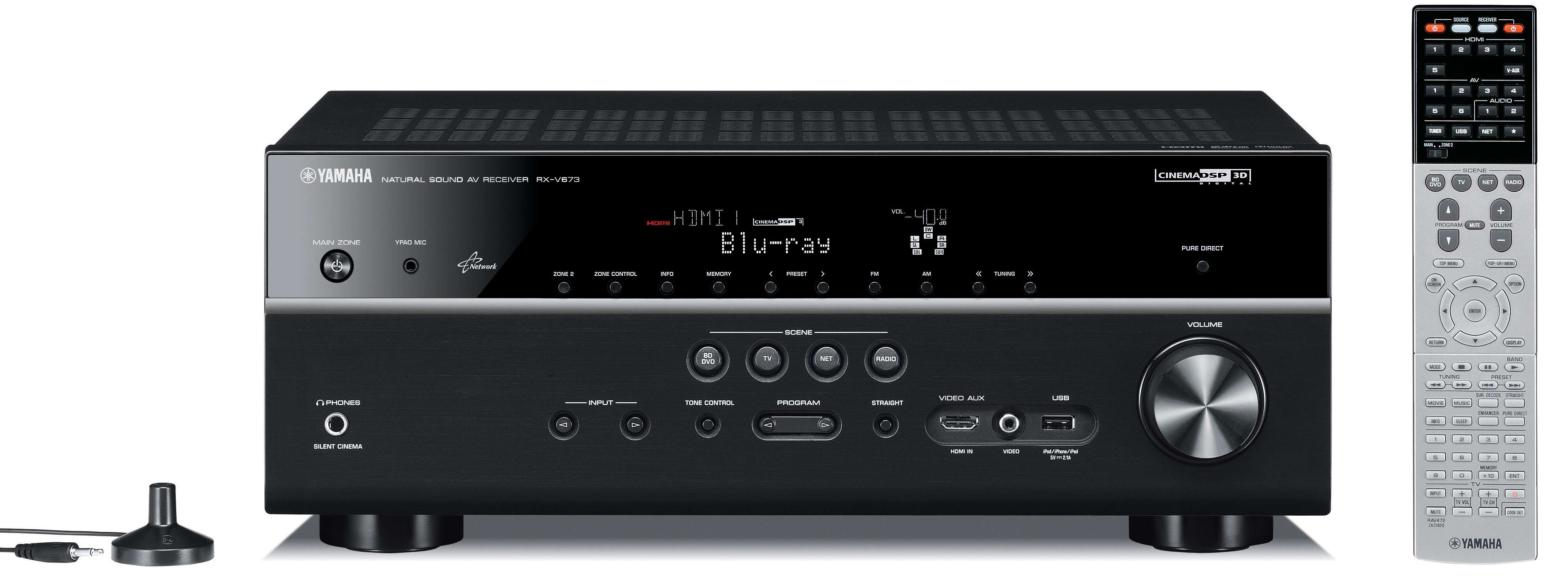 Yamaha 7.1 viritinvahvistin RXV-673 (musta)