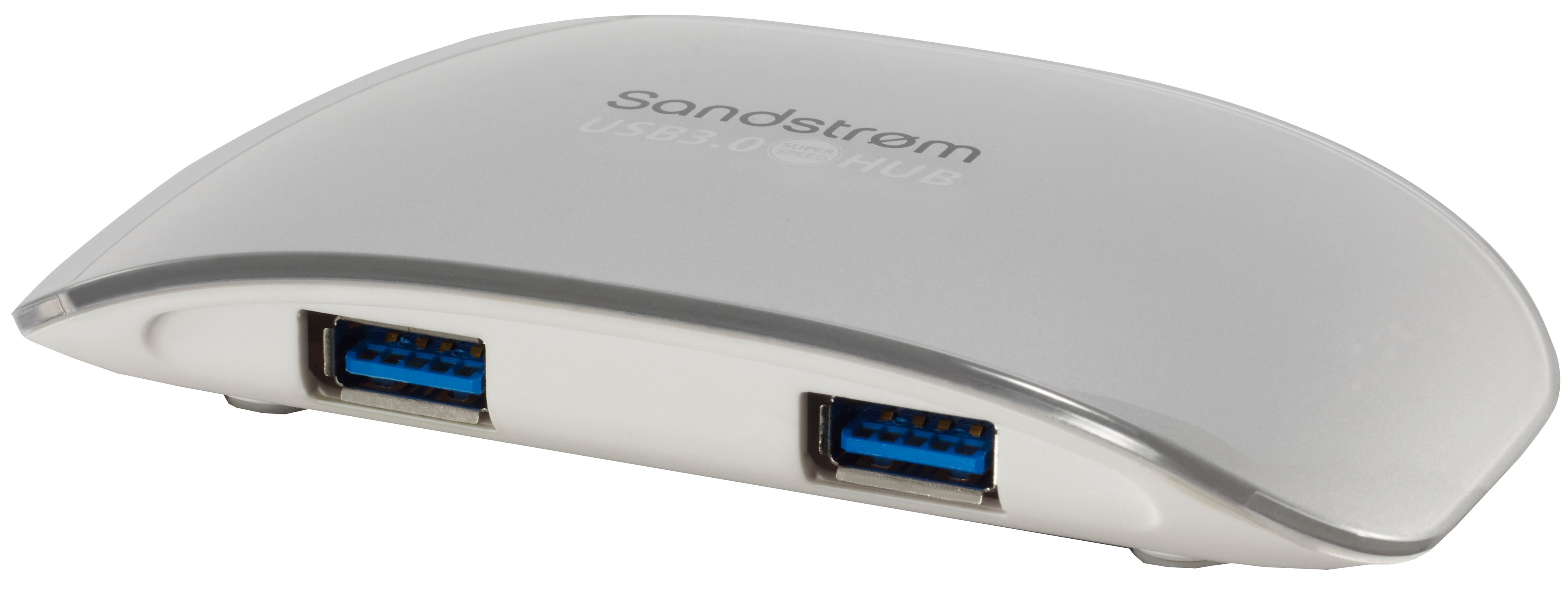 Sandstrøm USB 3.0 Hub med 4 portar