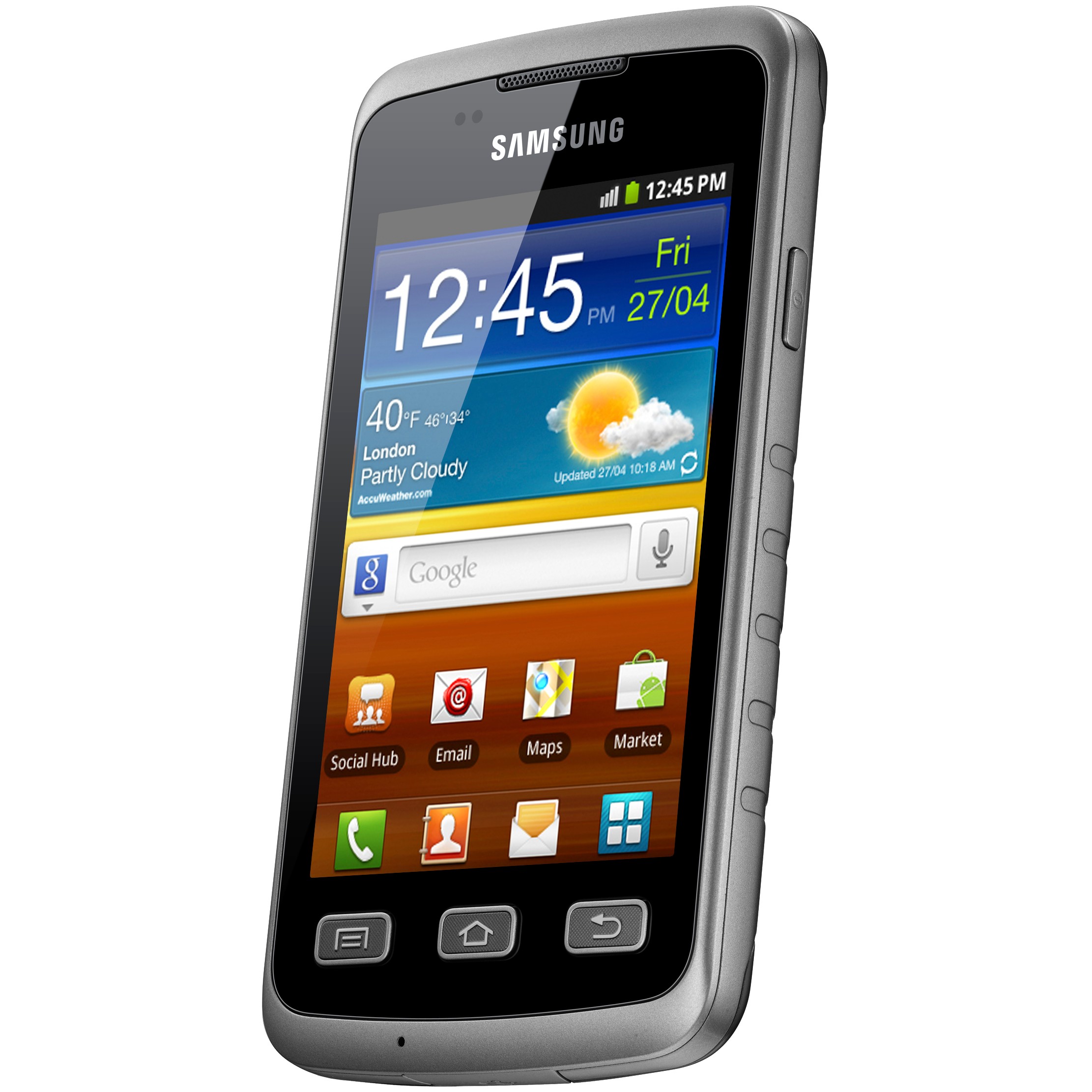 Samsung Galaxy Xcover S5690 älypuhelin (harmaa)