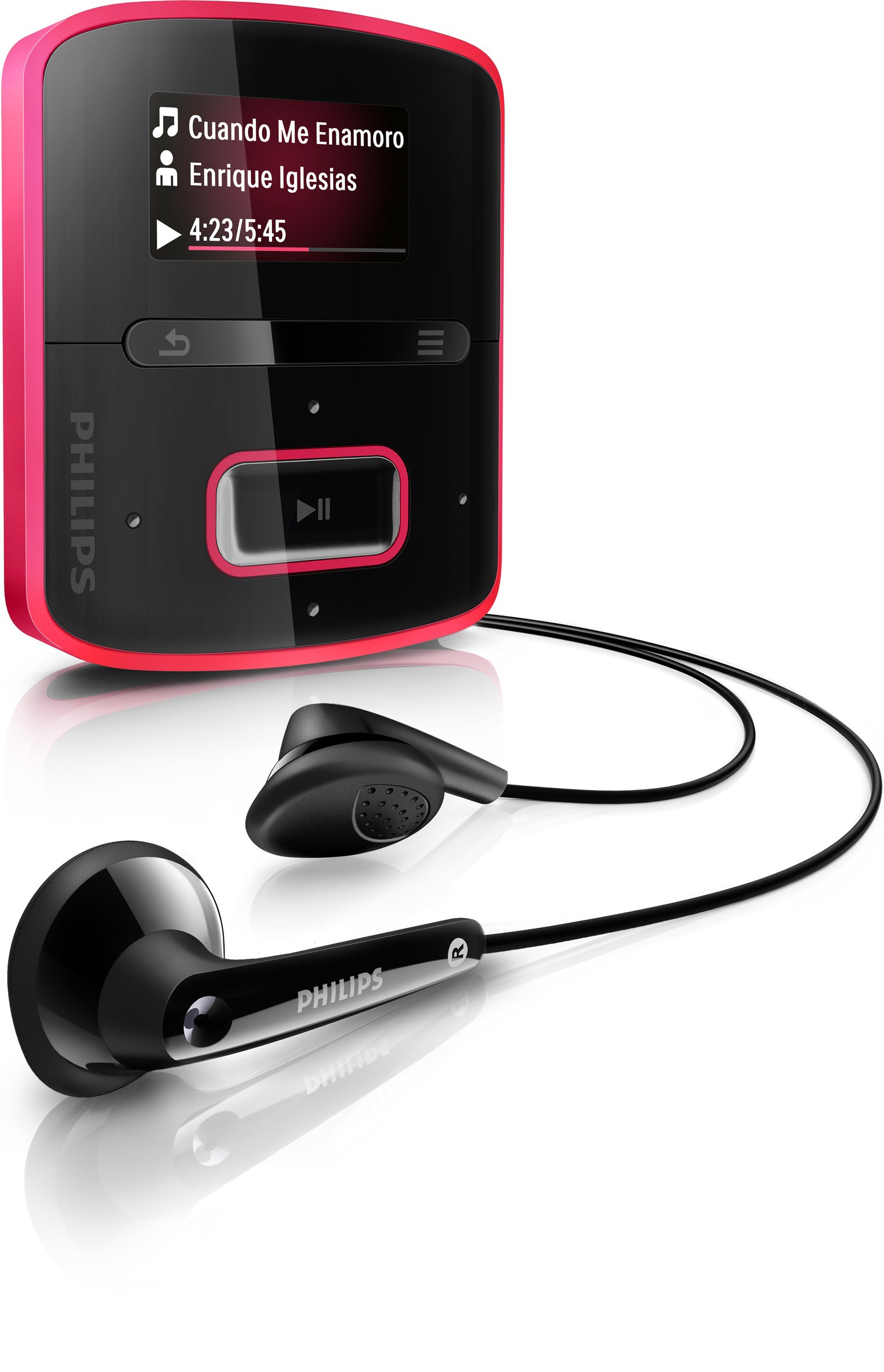 Philips MP3-spelare 4 GB SA3RGA04KN (rosa)