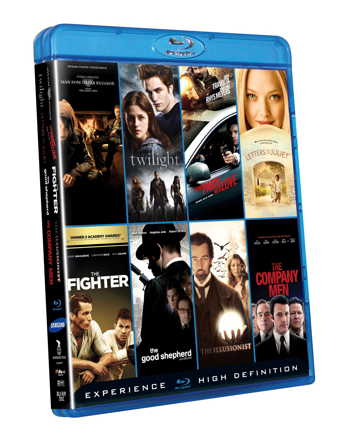 Samsungs filmpaket 8x Blu-ray-filmer