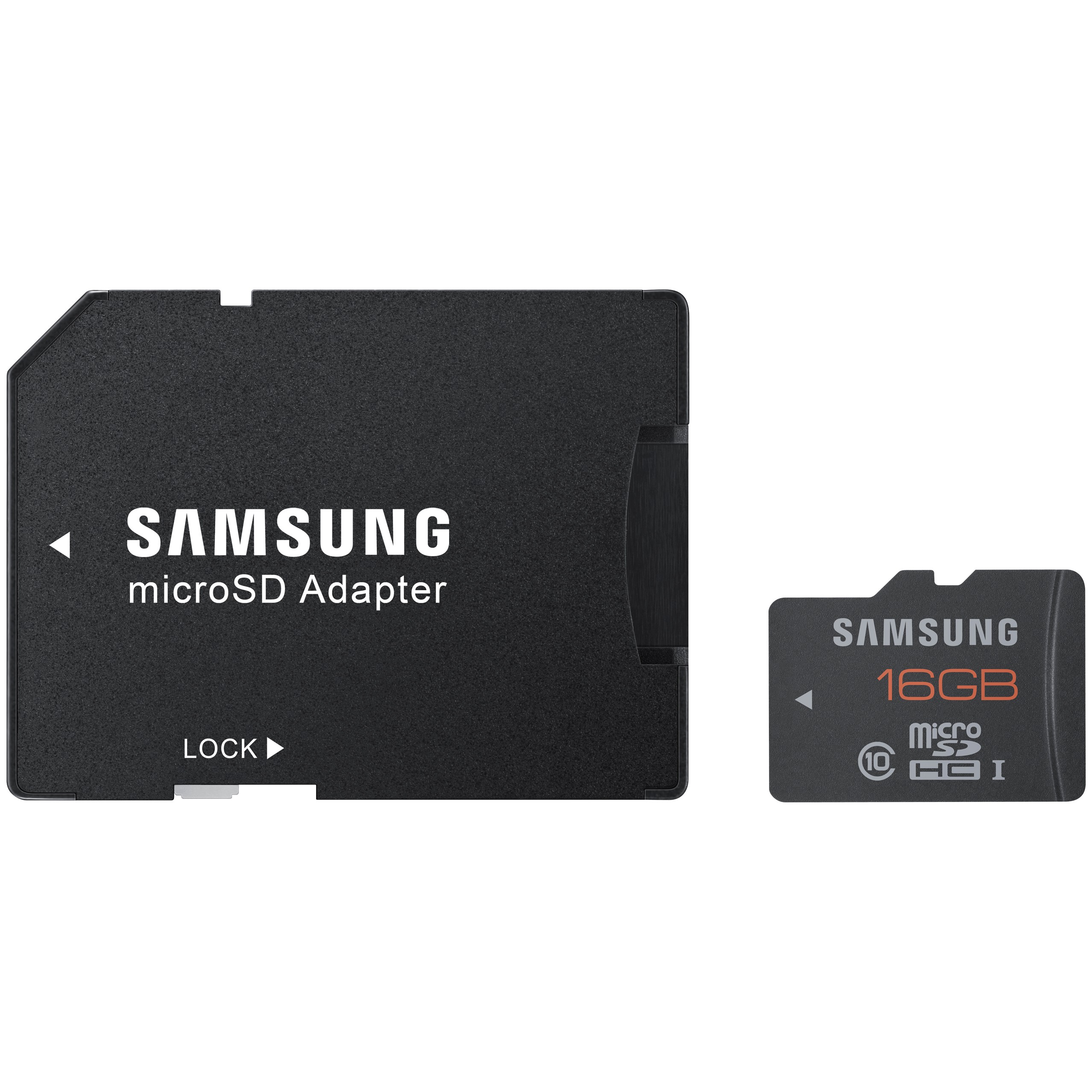 Samsung Plus 16 GB microSDHC-minnekort m/SD-adapter