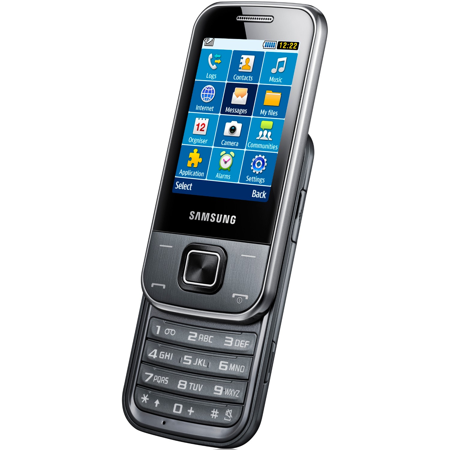 SAMSUNG C3750  Slide šed&yacute; (grey) - mobil