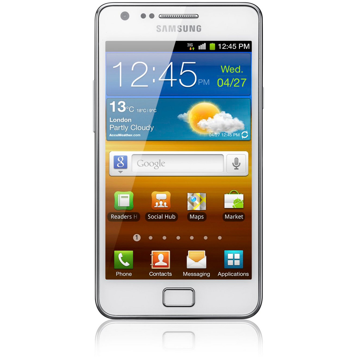 Samsung i9100 Galaxy S II b&iacute;l&yacute; (white) - mobil