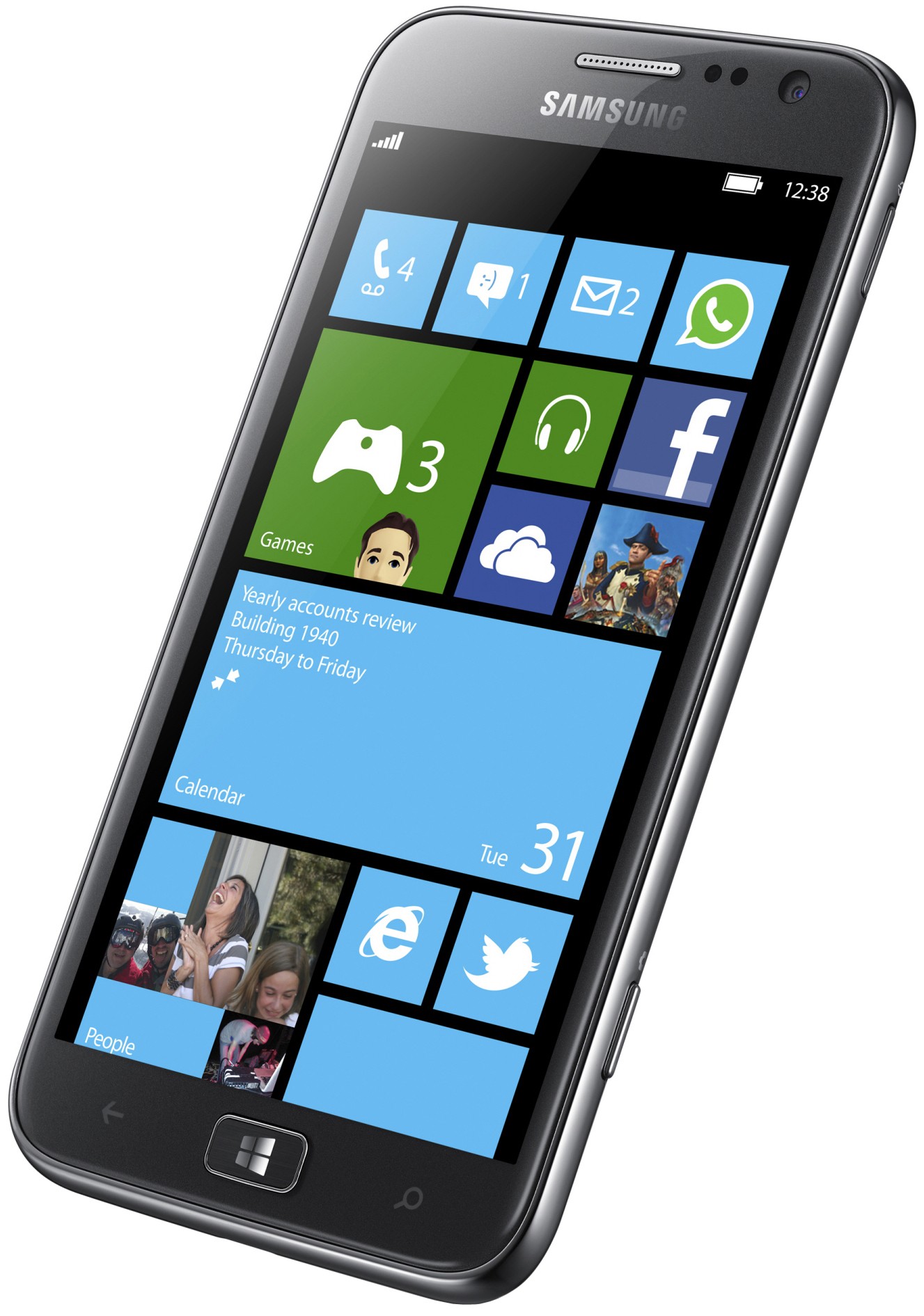 Samsung Ativ S I8750 smarttelefon (sølv)