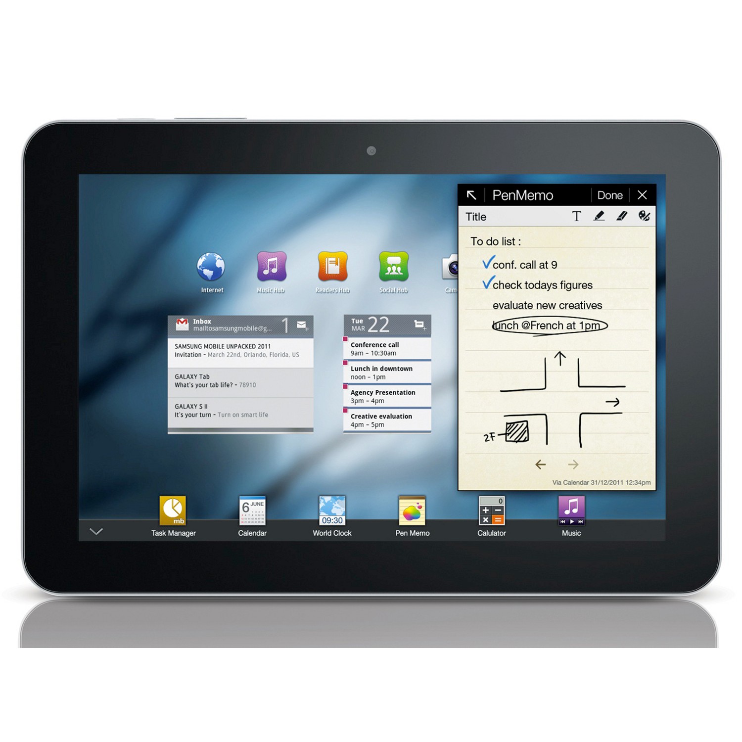 Samsung 8.9" 16GB Wi-Fi Galaxy Tab P7310 čern&yacute;
