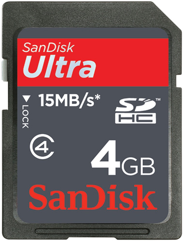 SanDisk 4 GB Ultra SDHC minnekort