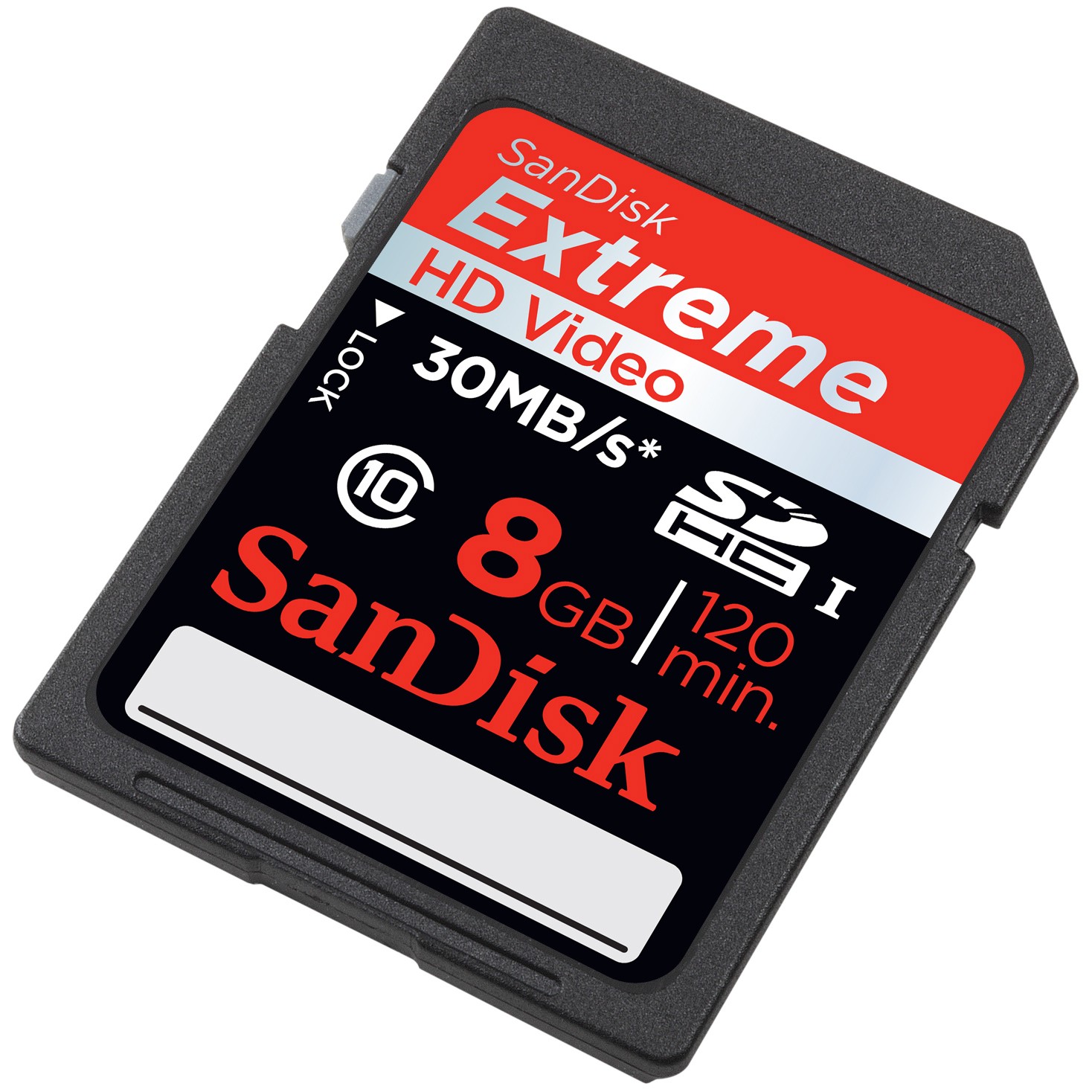 SanDisk 8 GB Extreme HD Video SDHC minnekort