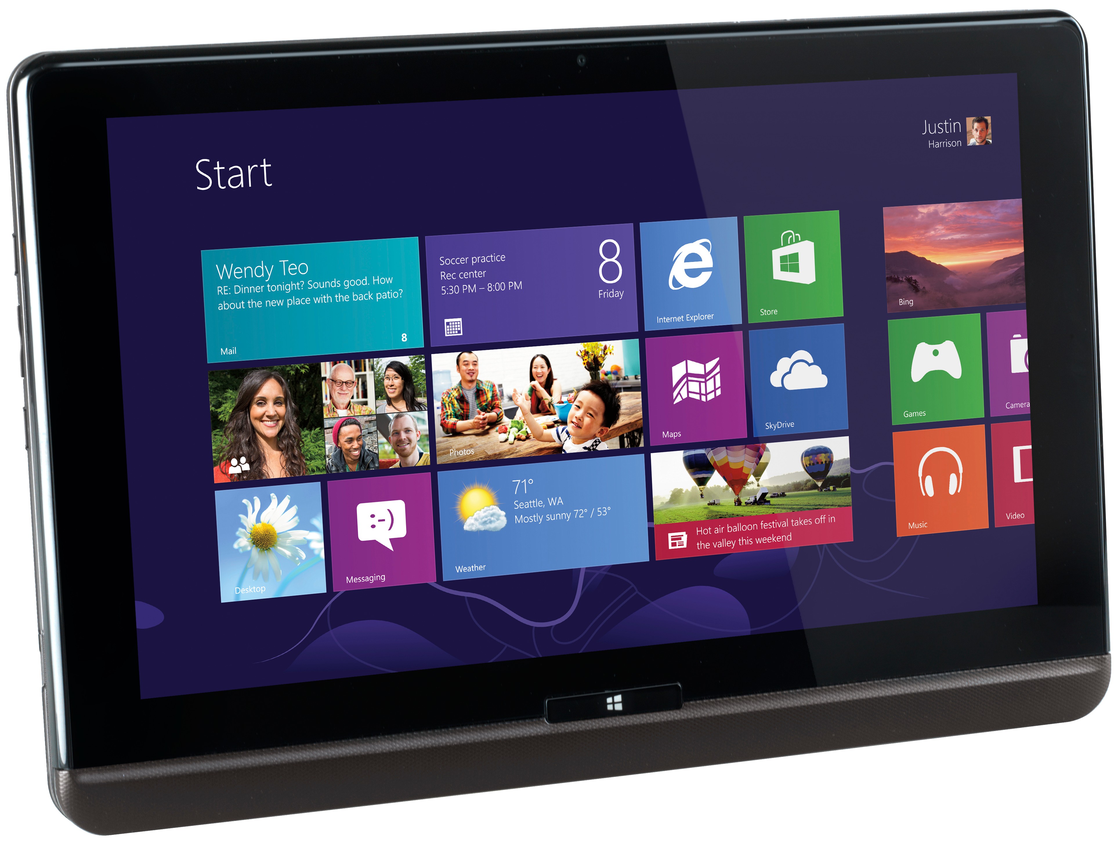 Toshiba Satellite 12.5" Ultrabook/nettbrett (sølv)