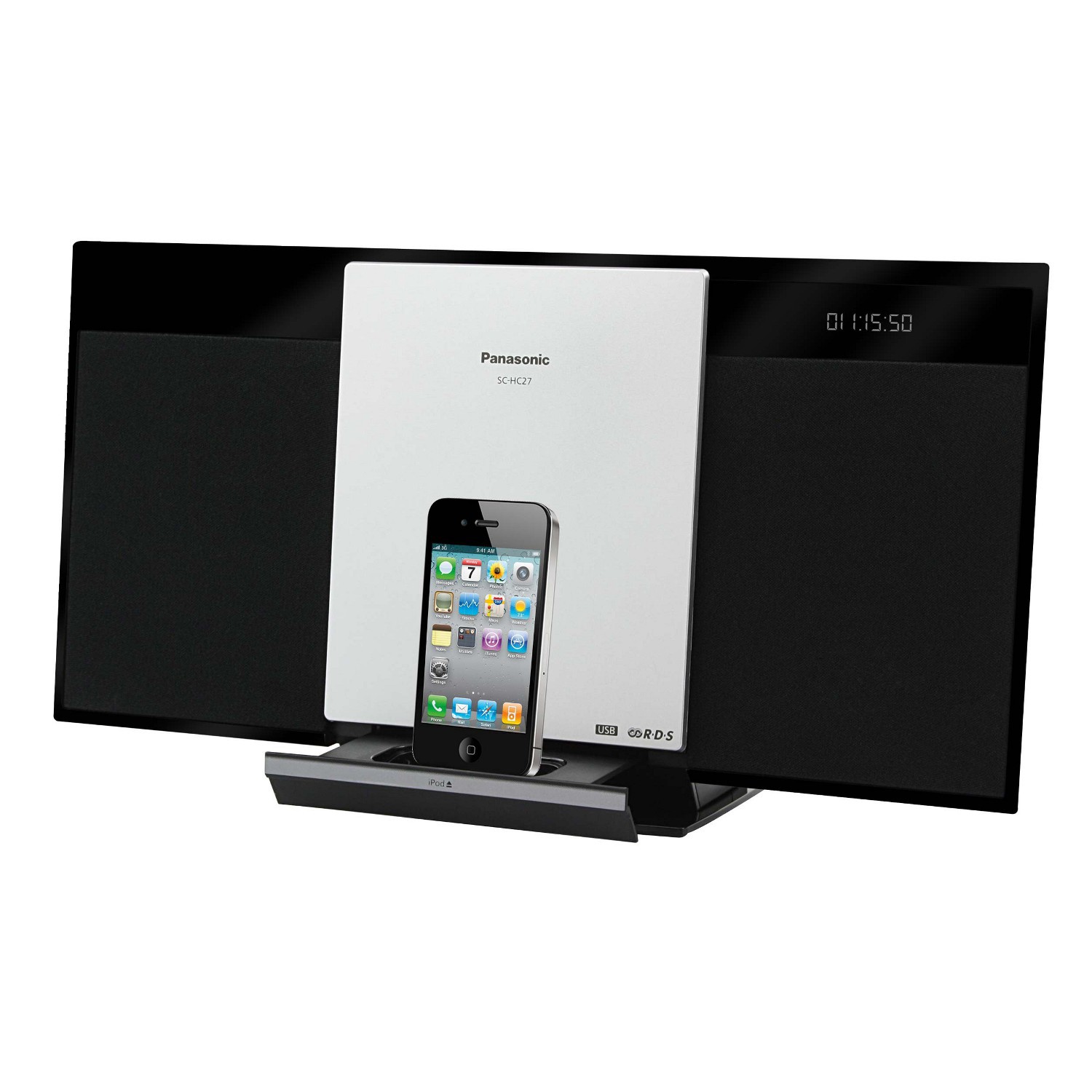 Panasonic SC-HC27 černostříbrná - mikrosystém
