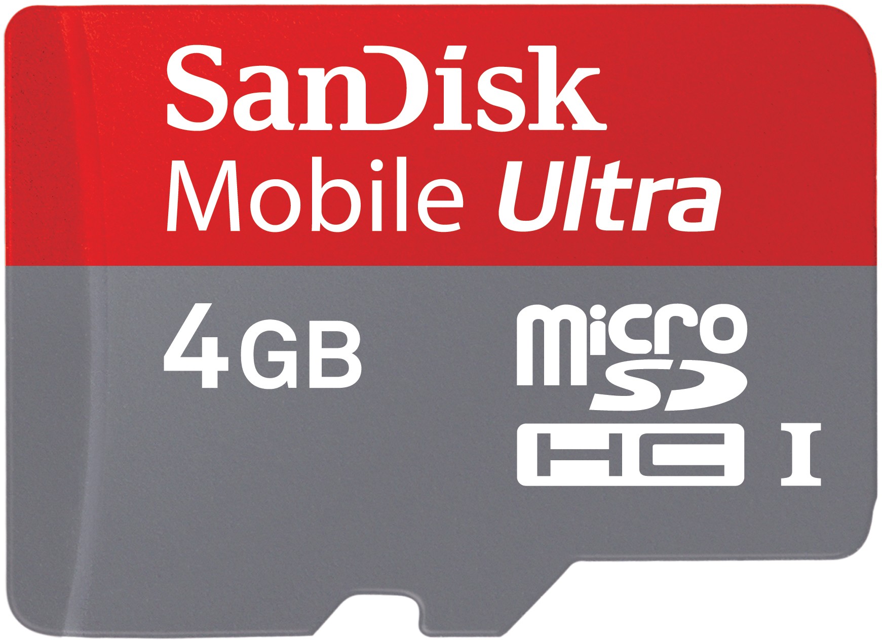 SanDisk Mobile Ultra 4 GB microSDHC minnekort m/adapter