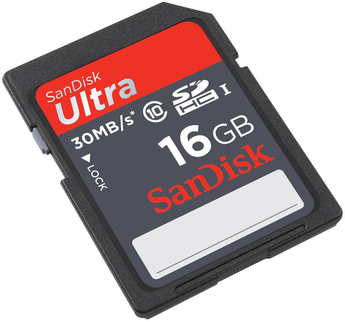 SanDisk Ultra 16 GB SDHC minnekort