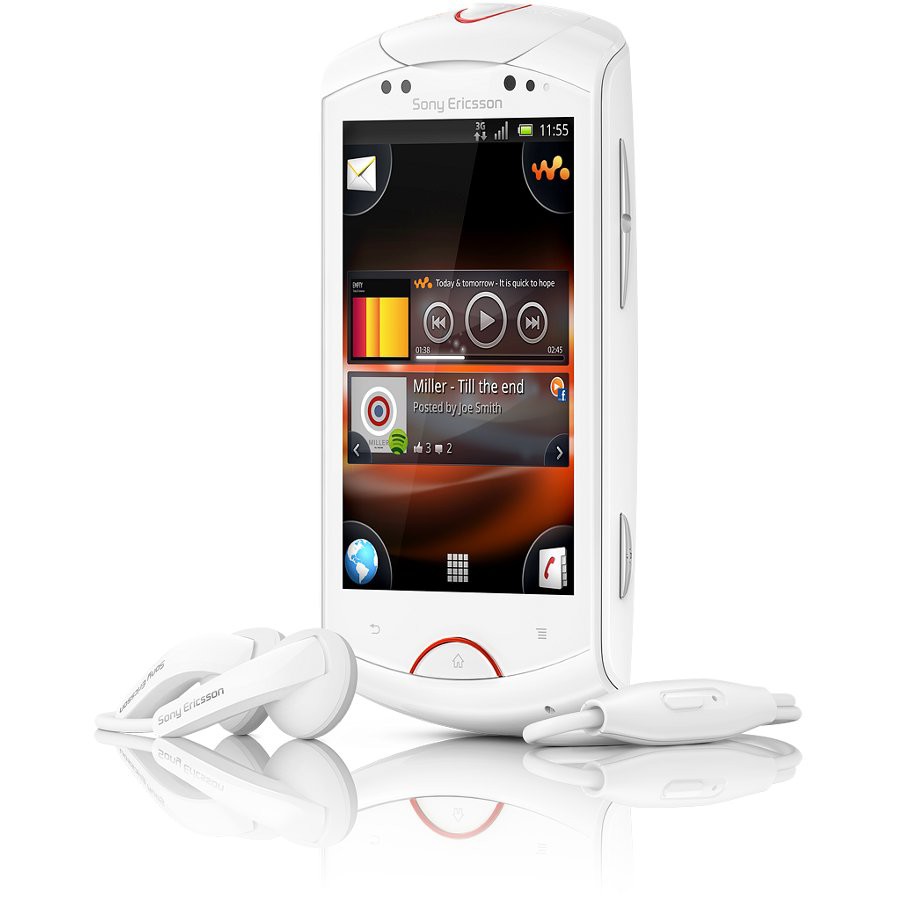 Sony Ericsson Live WT19i b&iacute;l&yacute; - mobil