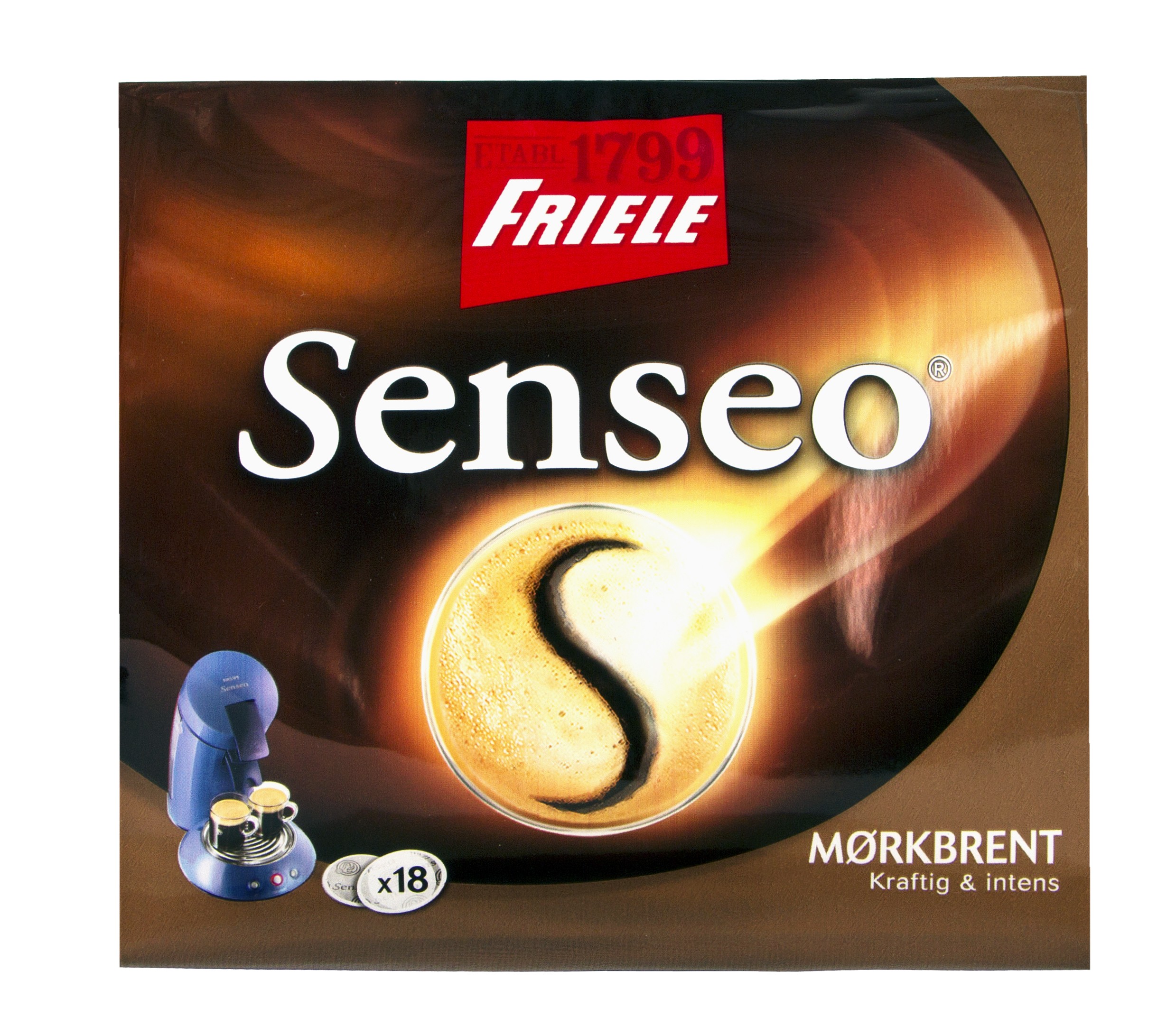 Friele Senseo kapsler - M&oslash;rkbrent