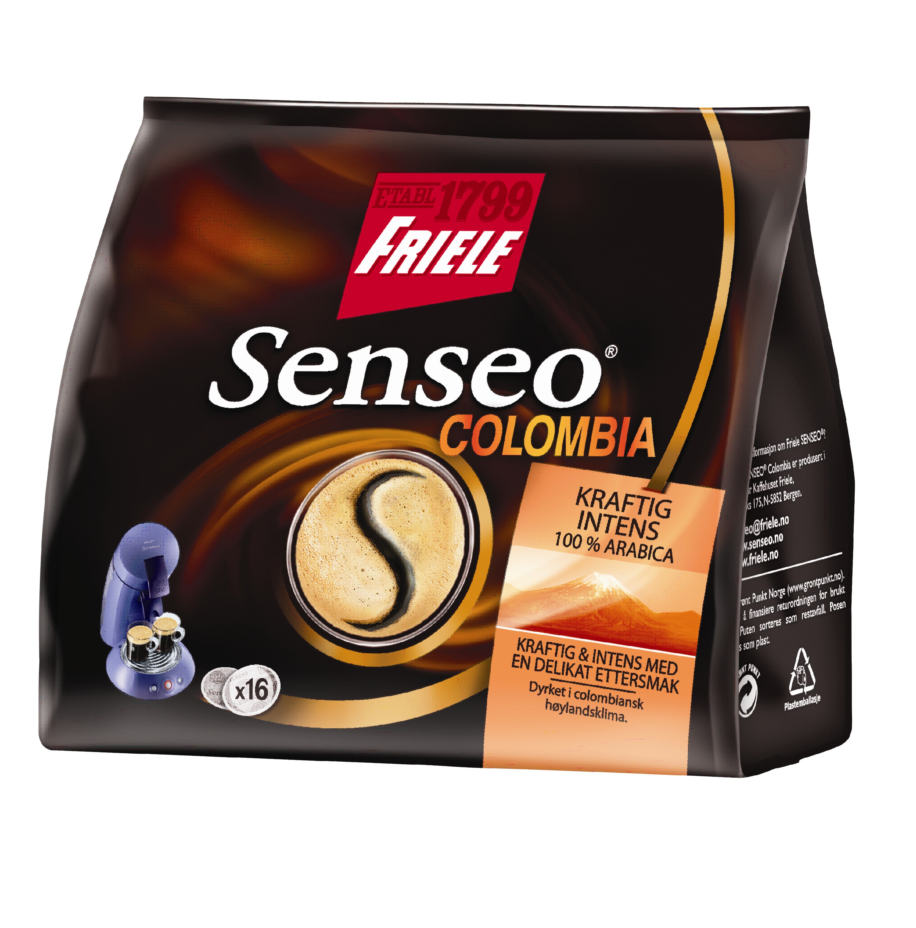 Friele Senseo kaffekapsler - Colombia